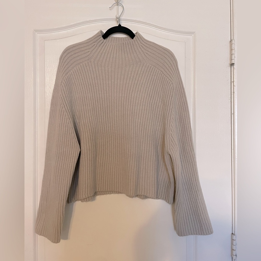 H&M High-Neck Ribbed Sweater
